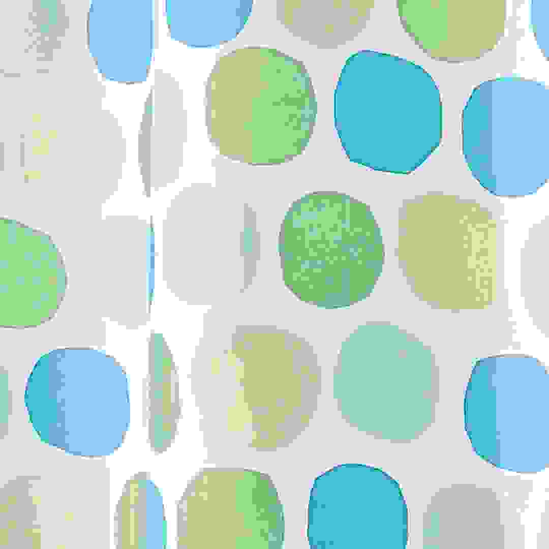 ستارة حمام ريالتو (28 × 23 × 5 سم، أزرق وأخضر)