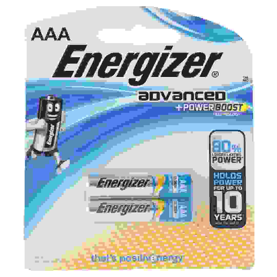Energizer Advanced AAA Alkaline Batteries (Pack of 2)