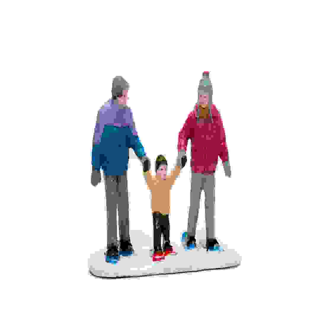 Lemax Polyresin Snowshoe Family Festive Décor (7.5 x 9 x 4.1 cm)