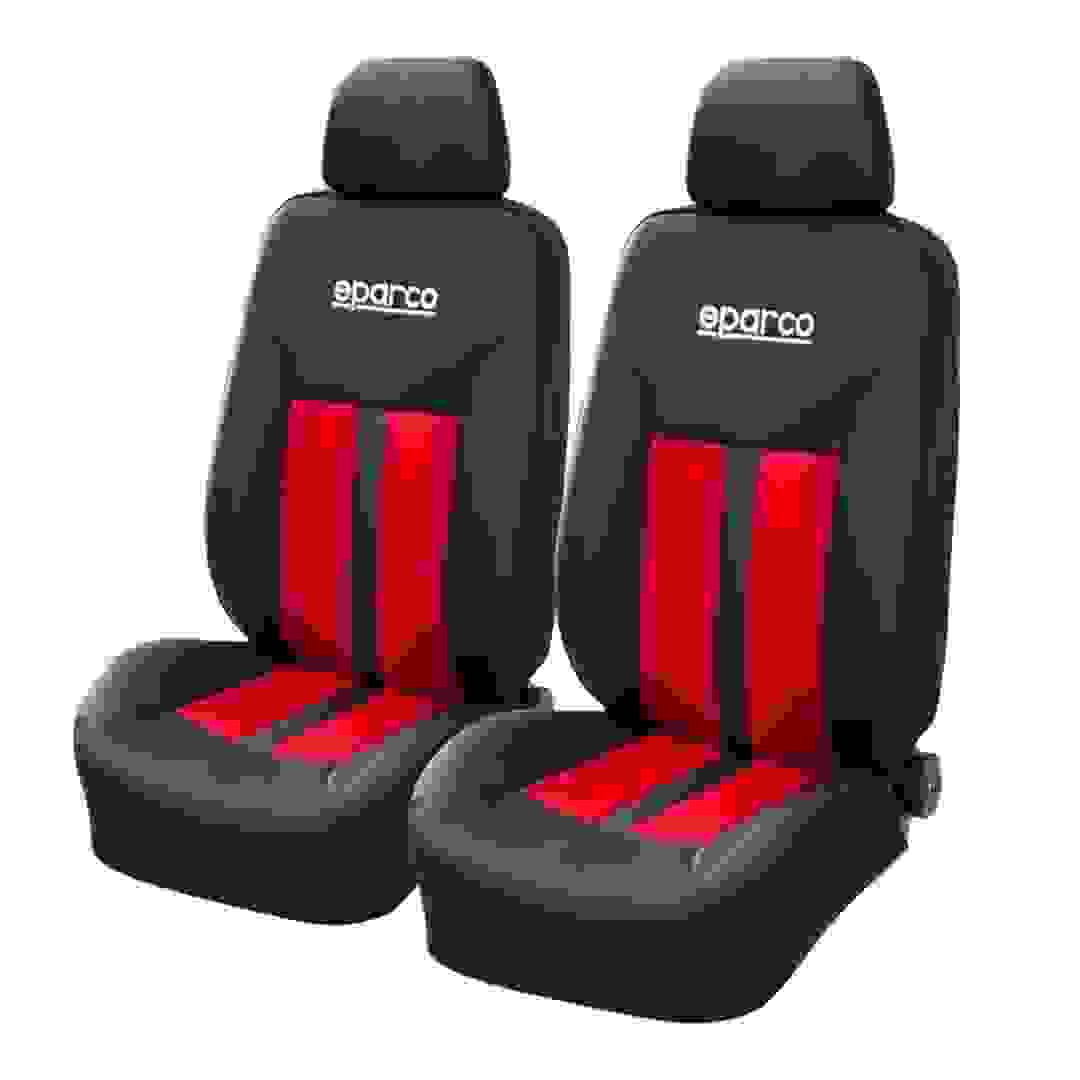 Sparco Front Car Seat Cover Set (Red)