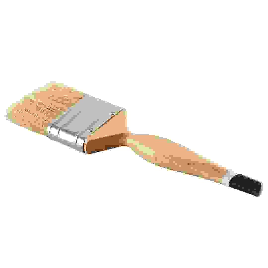 فرشاة دهان ديكوروي بطرف أزرق مع شعيرات بيضاء (6.4 سم)