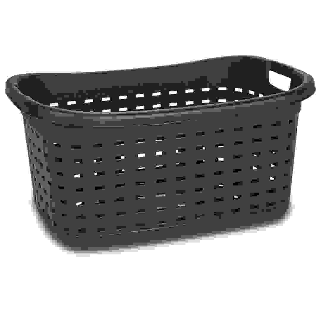 Sterilite Plastic Weave Laundry Espresso Basket
