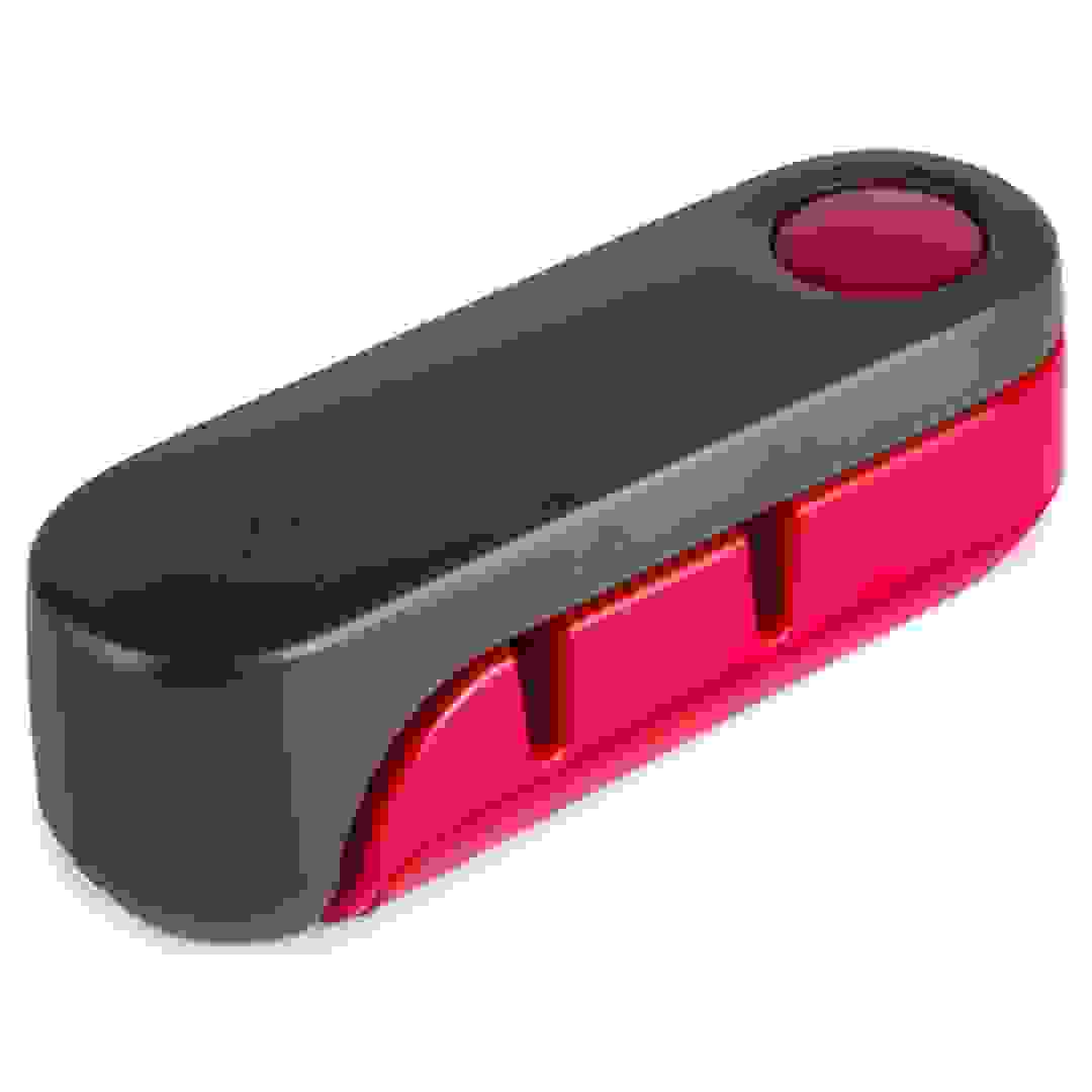 مِسَن وشاحذ سكاكين روتا قابل للطي (32.5 × 10.2 × 10.2 سم، رمادي وأحمر)