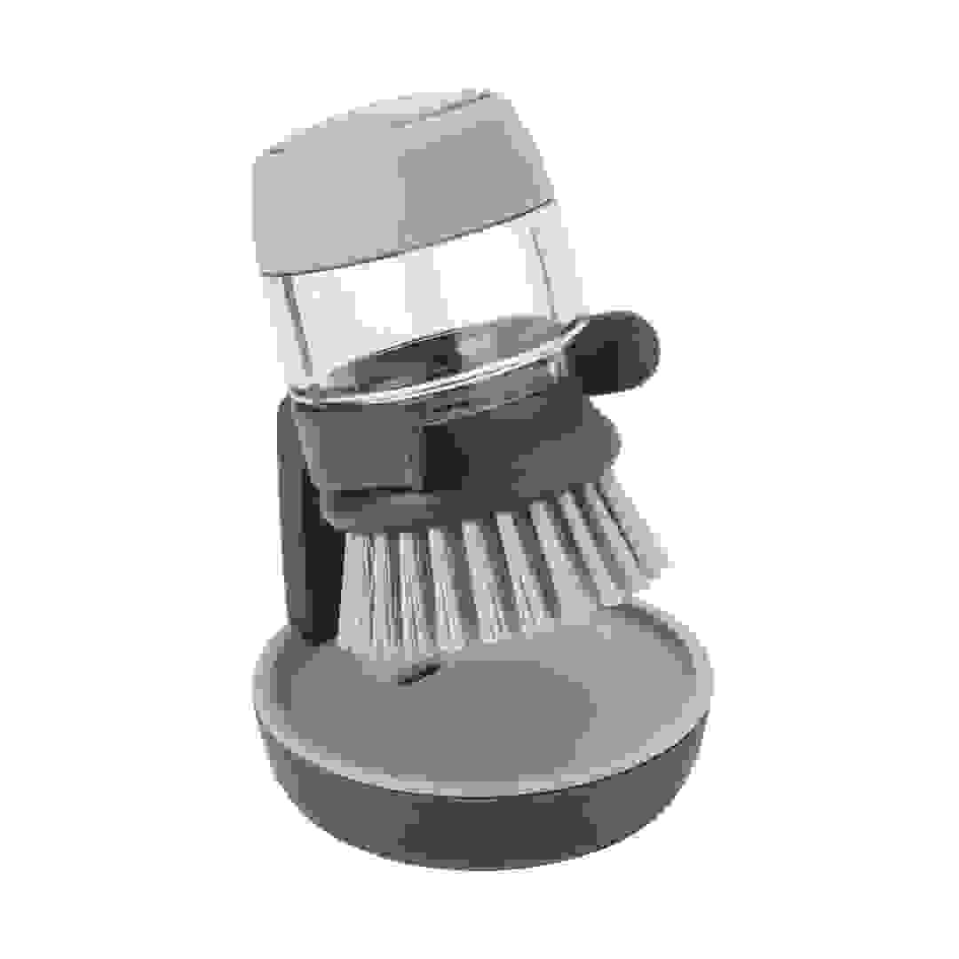 Joseph Joseph Palm Scrub Soap Dispensing Brush (9.5 cm, Grey)