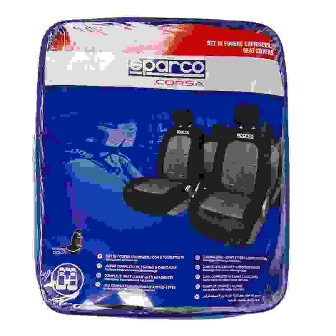 Sparco Universal Seat Cover (Grey and Black)
