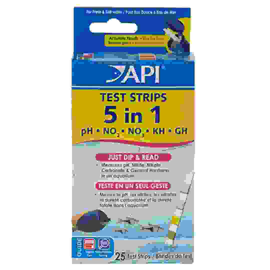 API 5-in-1 Aquarium Test Strips (Pack of 4)