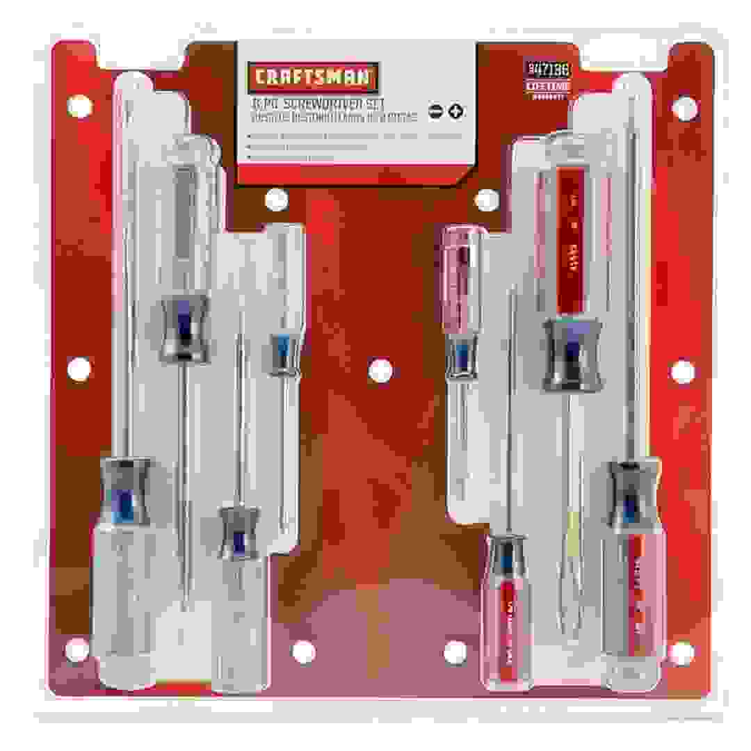 Craftsman Phillips and Slotted Screwdriver Set (Pack of 8)