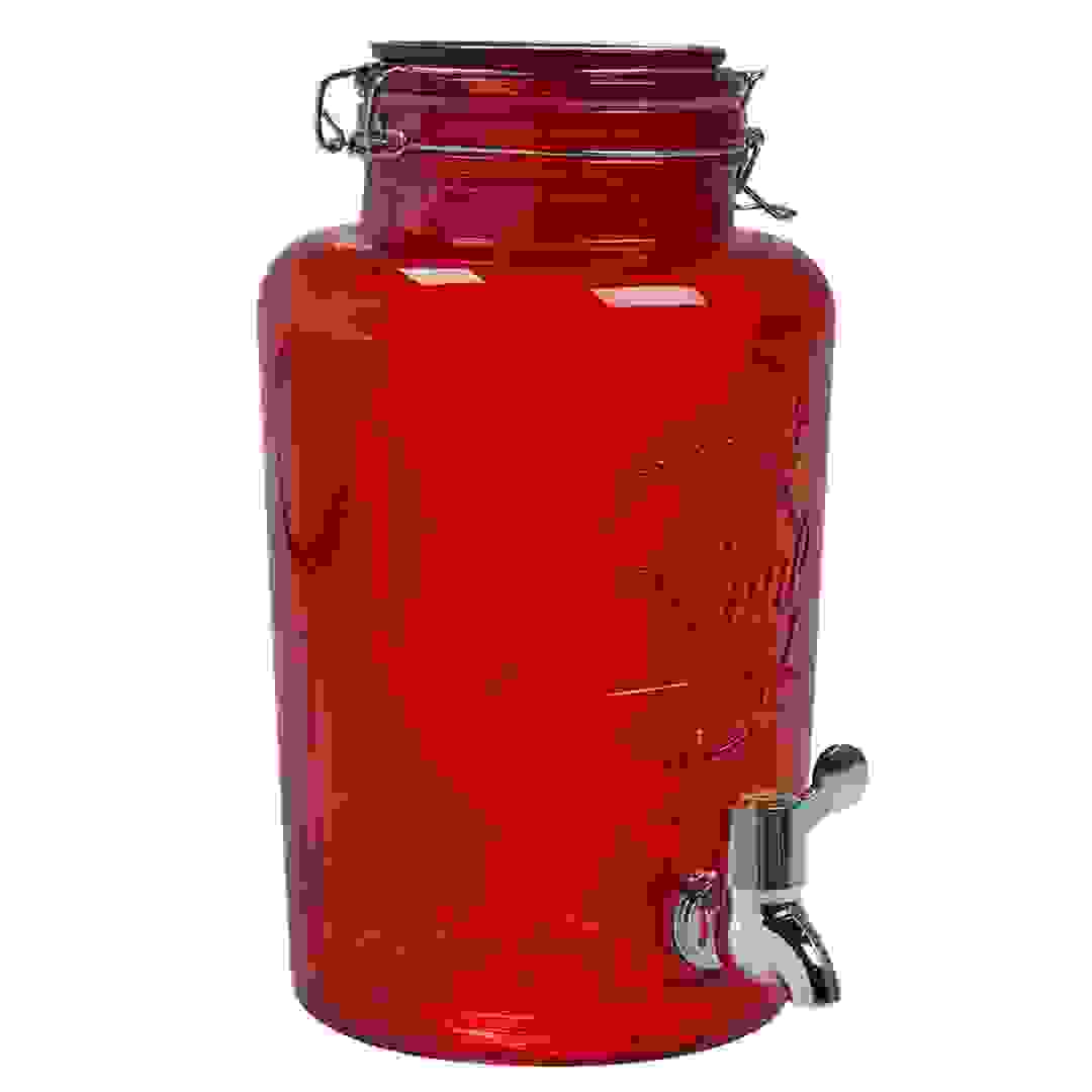 Kilner Glass Drinks Dispenser (5 L, Red)