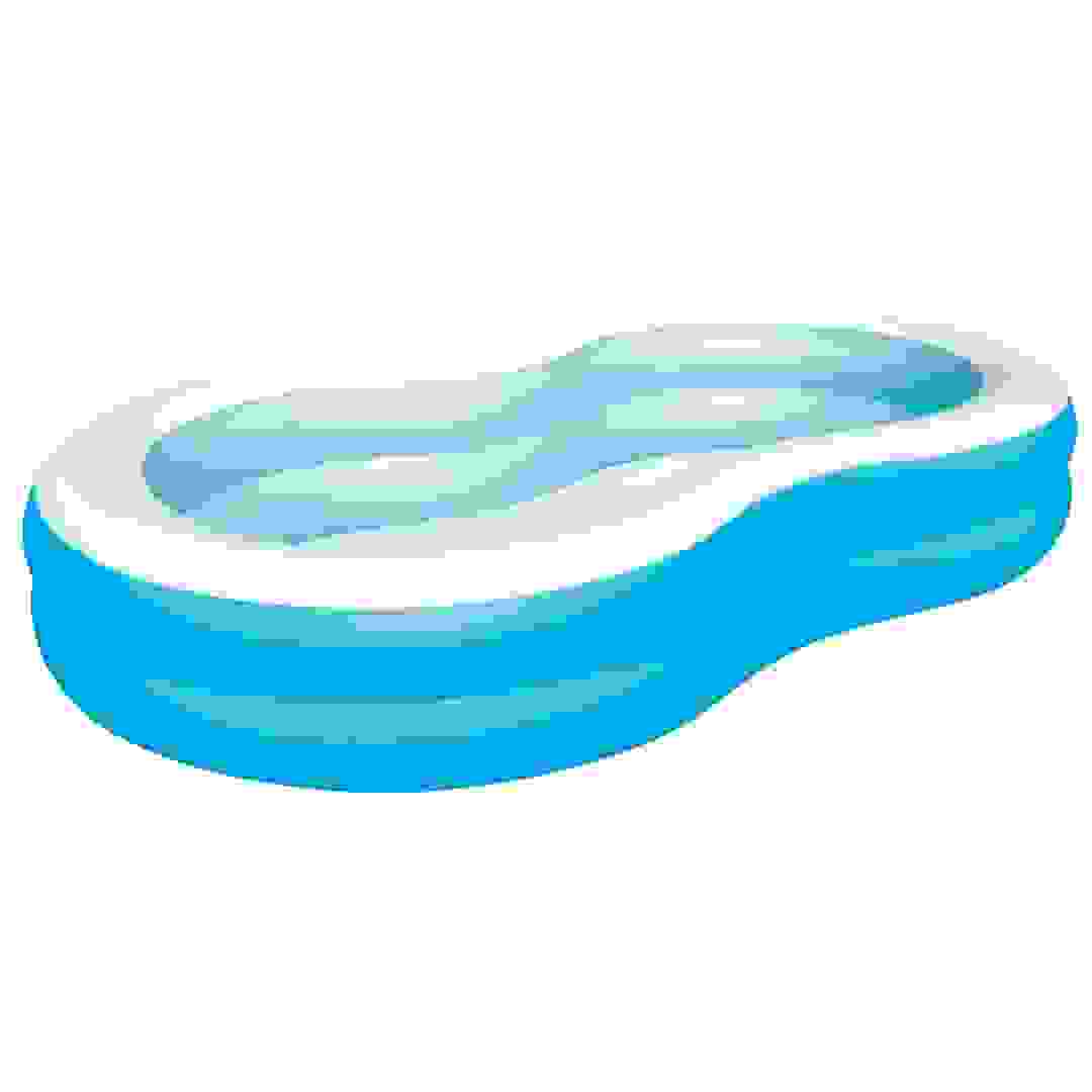 حوض السباحة بيج لاجون العائلي (262 × 157 × 46 سم، أزرق/ أبيض)