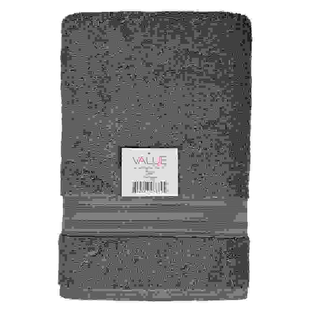 منشفة حمام فاليو (70 × 140 سم، رمادي)