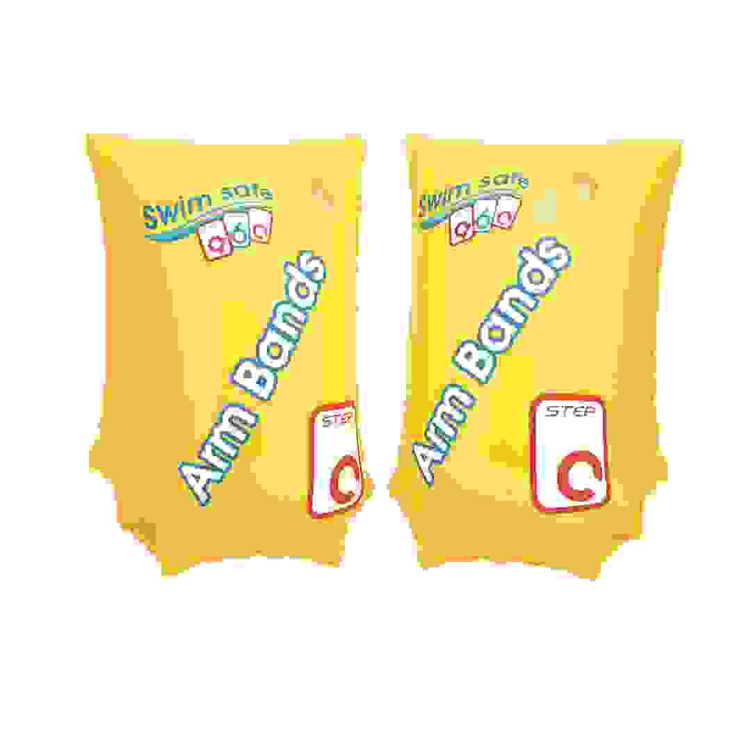 عوامات ذراعين بست واي سويم سيف (30 × 15 سم، طقم من 2، أصفر)