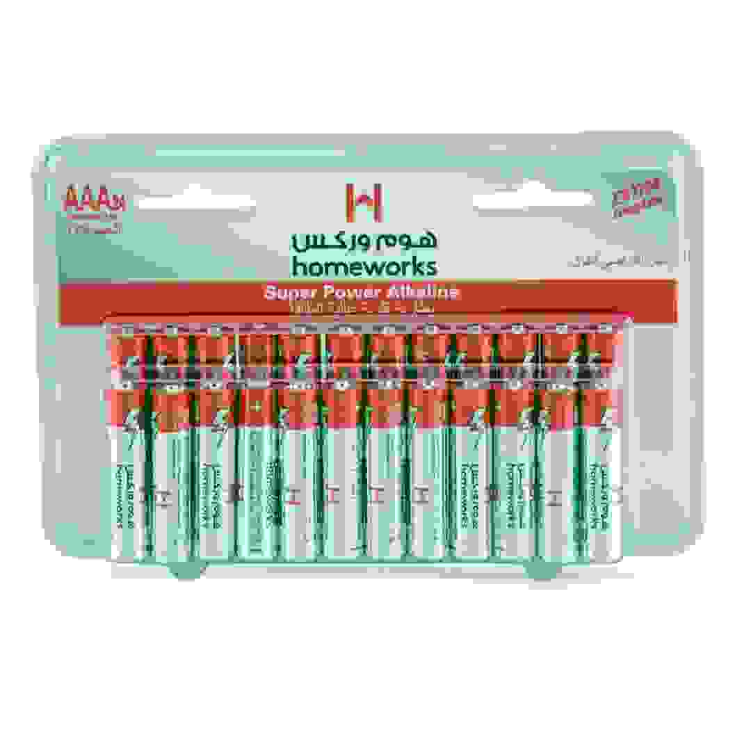 Homeworks AAA Super Power Alkaline Batteries (Pack of 24, 1.5V)