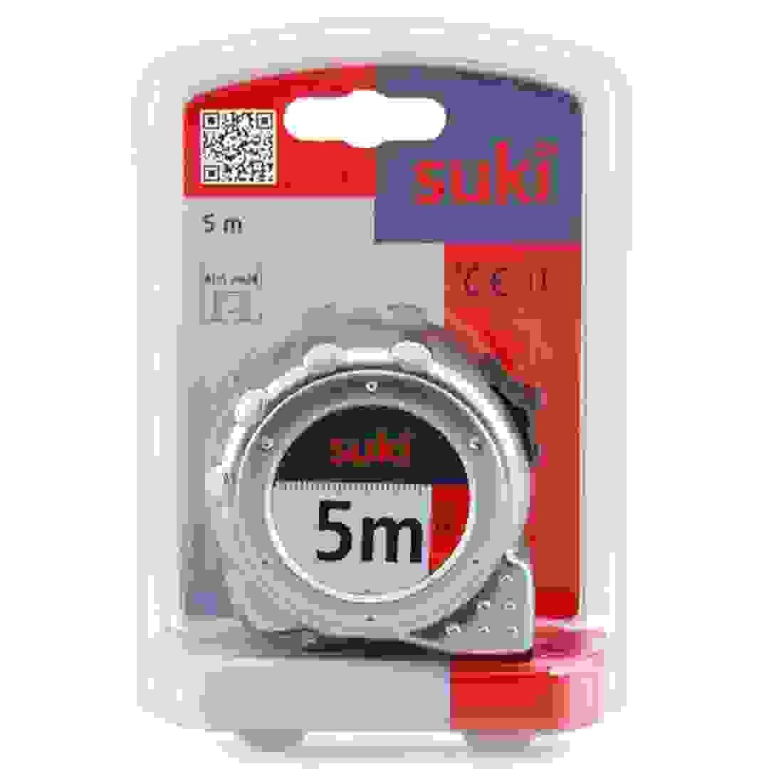 Suki Measuring Tape (5 m x 25 mm, Silver)
