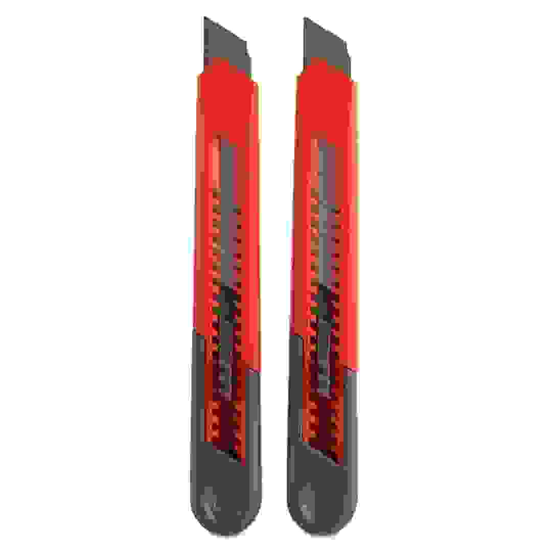 Plastic Snap-off Knife Set (18 mm, Pack of 2)