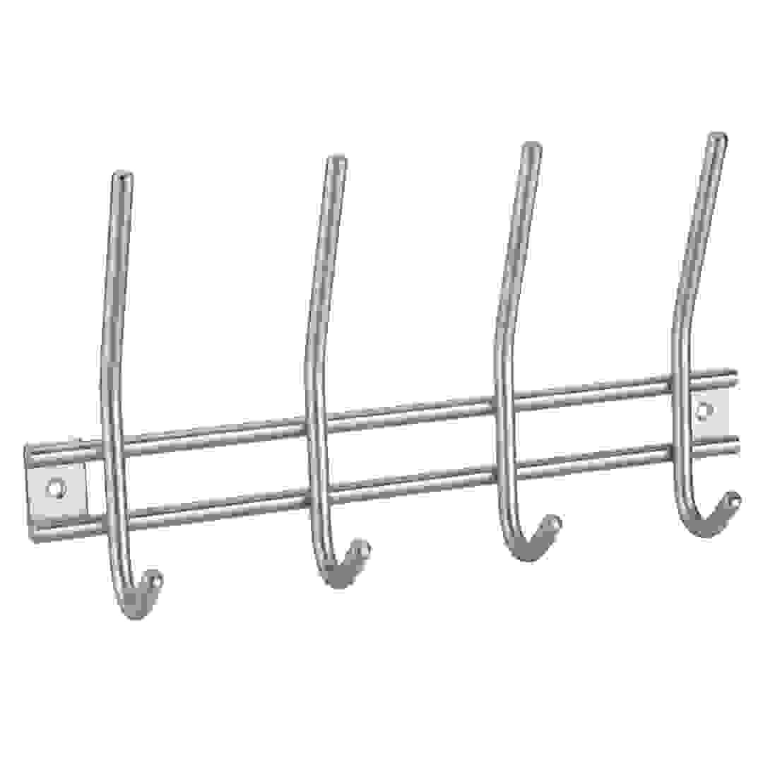 Hettich 4-Hook Coat Rack (Stainless Steel)