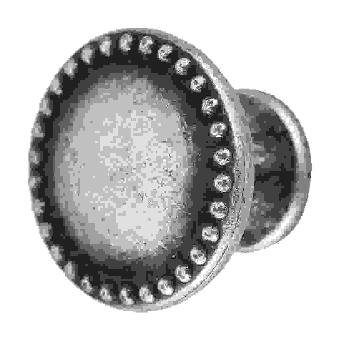 Heittich Antique Silver Furniture Knob (28 mm)