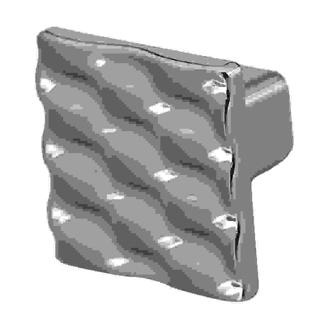 Hettich Wave Furniture Knob (25 x 25 mm, Stainless Steel)