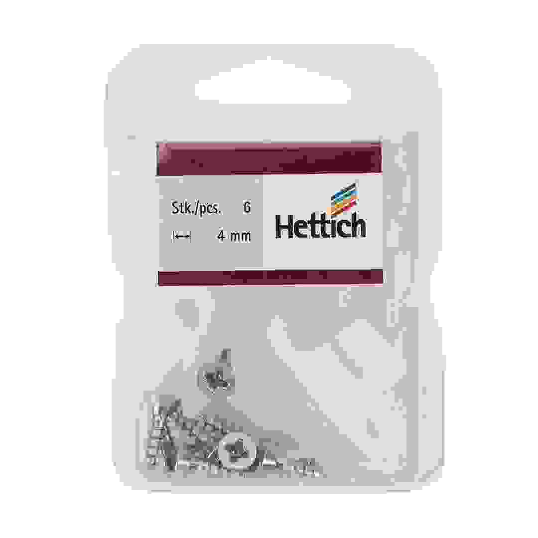 Hettich Glider for Floor Profile (Pack of 6, White)