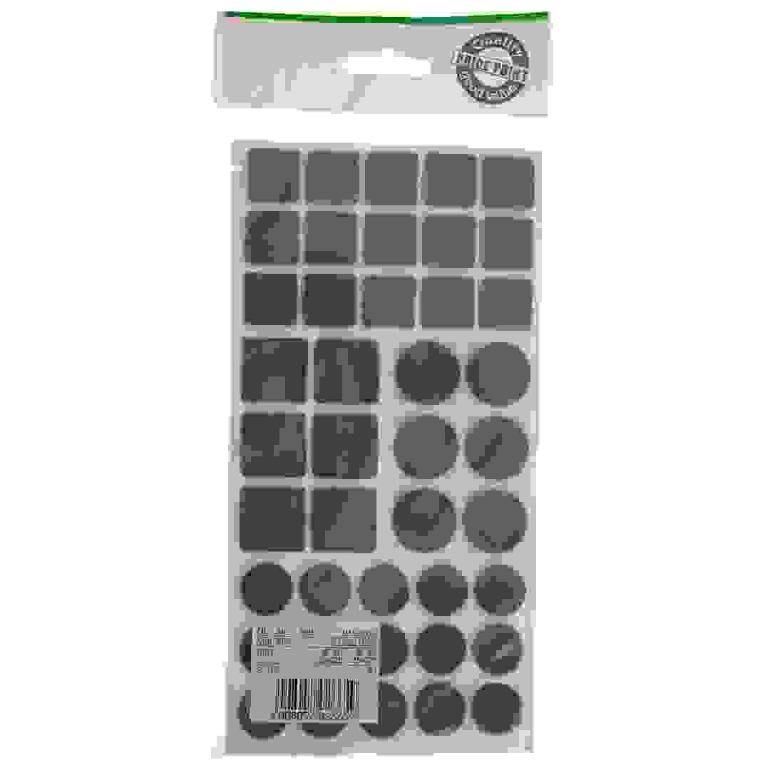 Hettich Felt Gliders Set (Brown, Pack of 42)