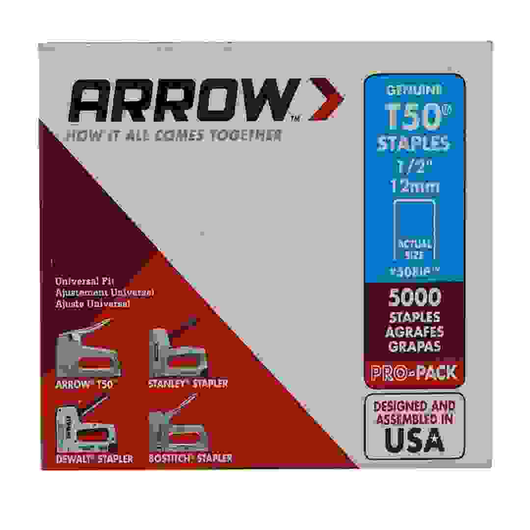 Arrow Staple T50 (Pack of 5000, 12 mm)