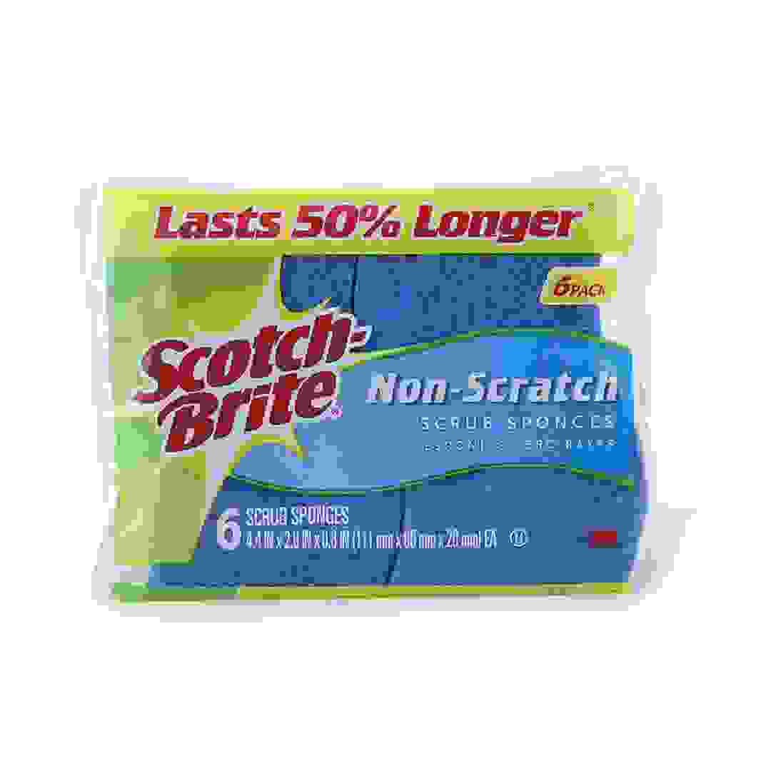 3M Scotch-Brite Non-Scratch Scrub Sponge (11 x 6.6 x 2 cm, 6 pcs)
