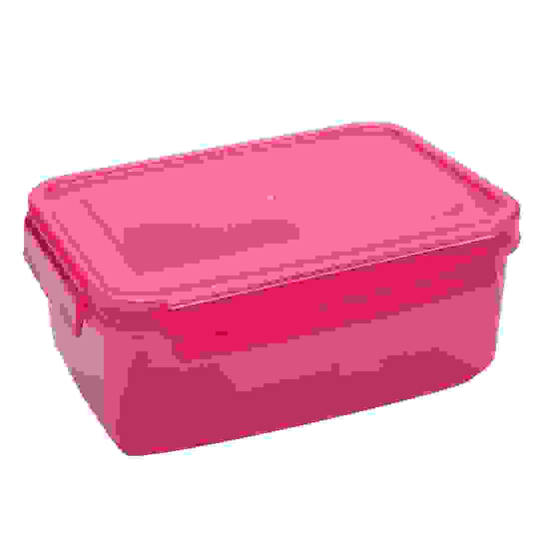 صندوق طعام مستطيل كليب آند كلوس (2 لتر، وردي)