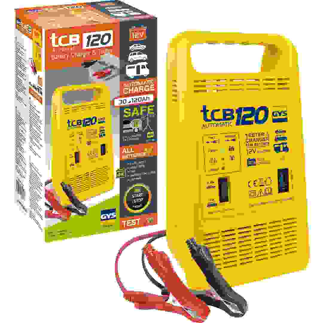 GYS TCB120A Automatic Charger & Tester (Yellow, 12 V)