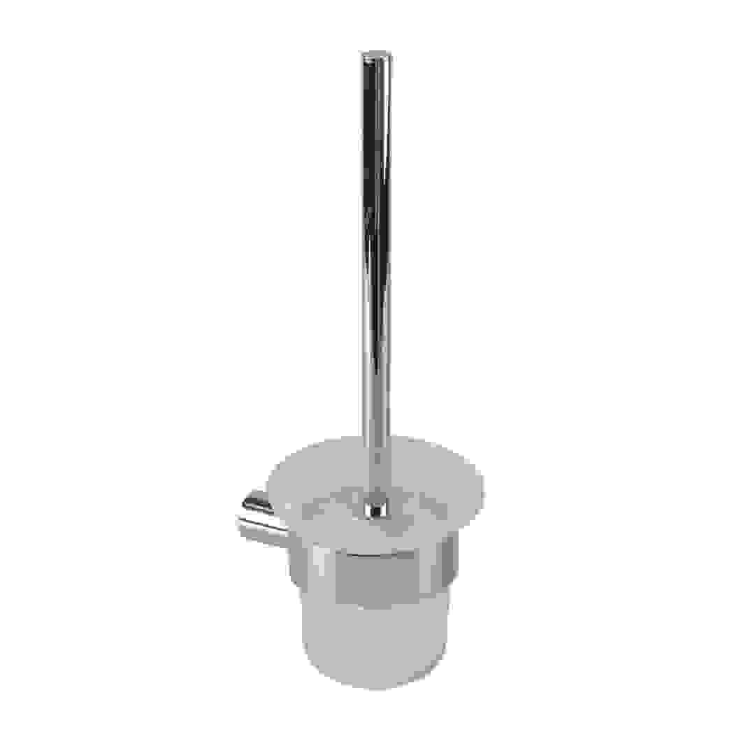 حامل أوليا لفرشاة المرحاض (12 × 12 × 38 سم، أبيض)