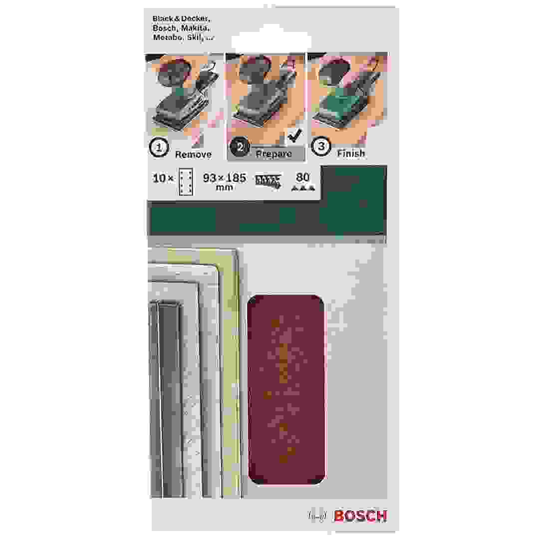 Bosch PSM 200 Greet 80 Sanding Sheet (Pack of 10, Brown)
