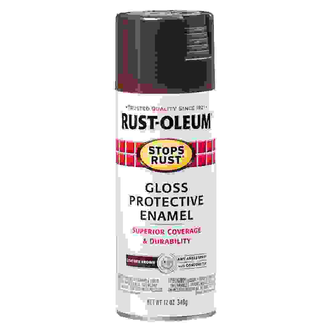 Rust-Oleum Stops Rust Spray Paint (340 g, Leather Brown)