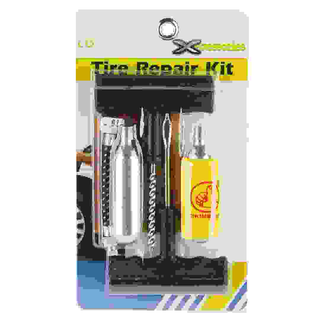 عدة إصلاح إطارات مع أسطوانة ثاني أكسيد الكربون