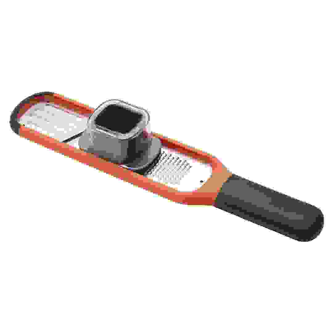 Joseph & Joseph Handi-Grate 2-in-1 Mini Grater & Slicer (5.7 x 28.5 x 4.3 cm, Orange)