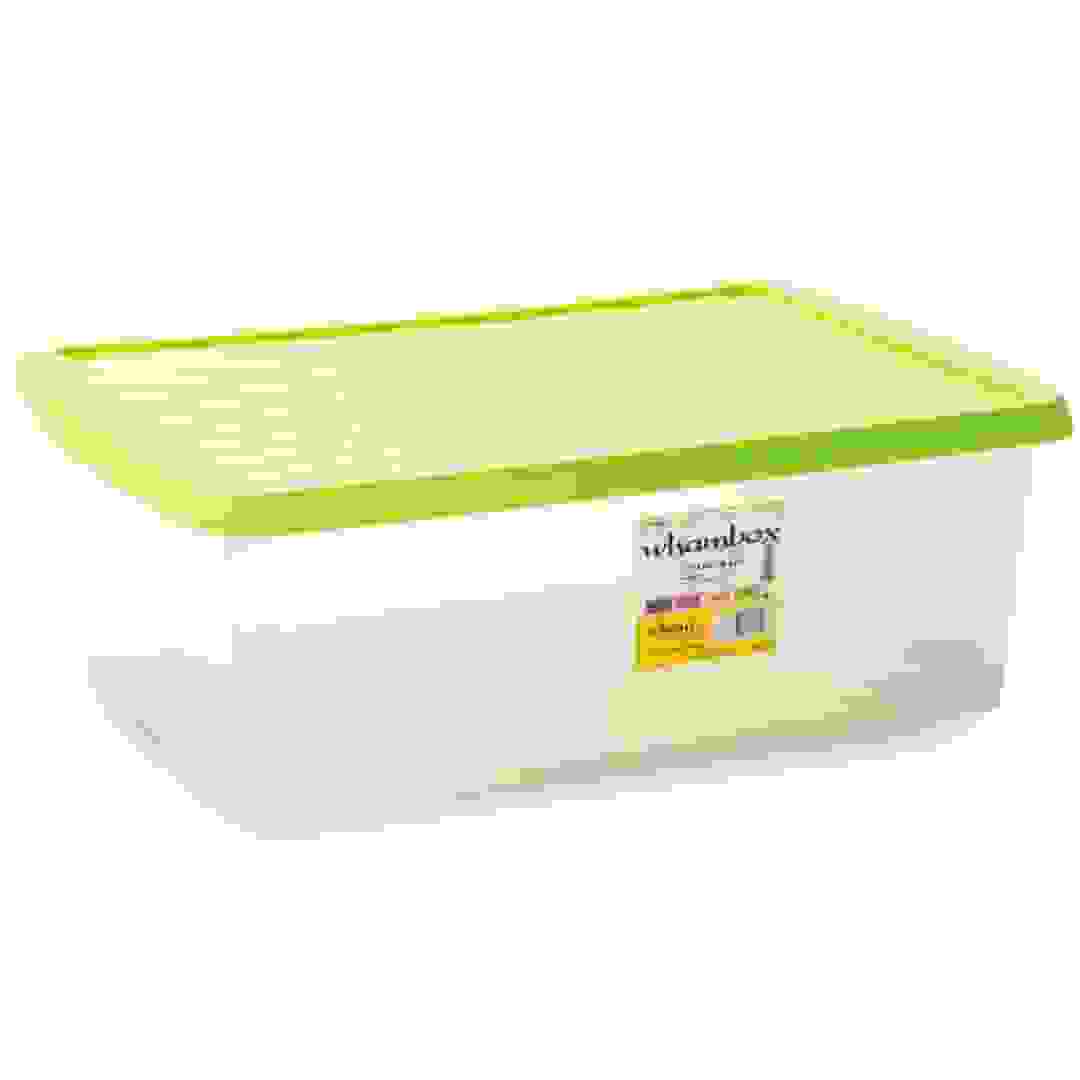 صندوق تخزين بغطاء (37 لتر، أخضر)