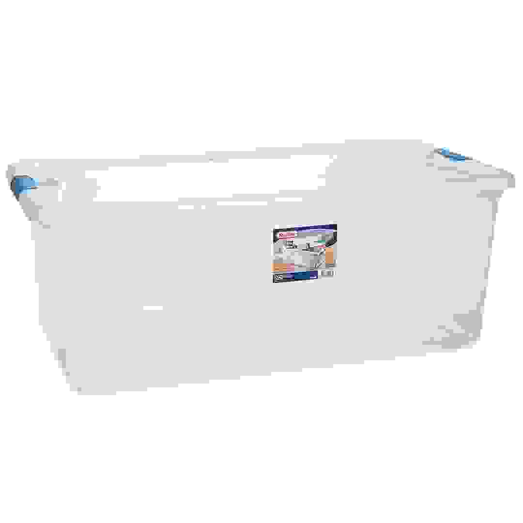 Sterilite Storage Box with Blue Latch (100 L, Clear)