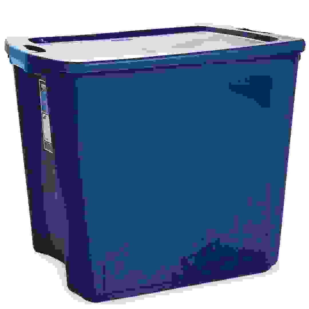 صندوق طويل بمزلاج (60 × 47.3 × 51.1 سم، أزرق)