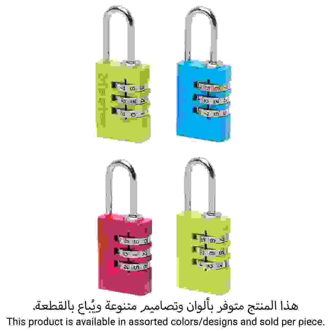 قفل بتوليفة ماستر لوك من الألمونيوم (2 × 5.5 × 0.9 سم، ألوان متعددة)
