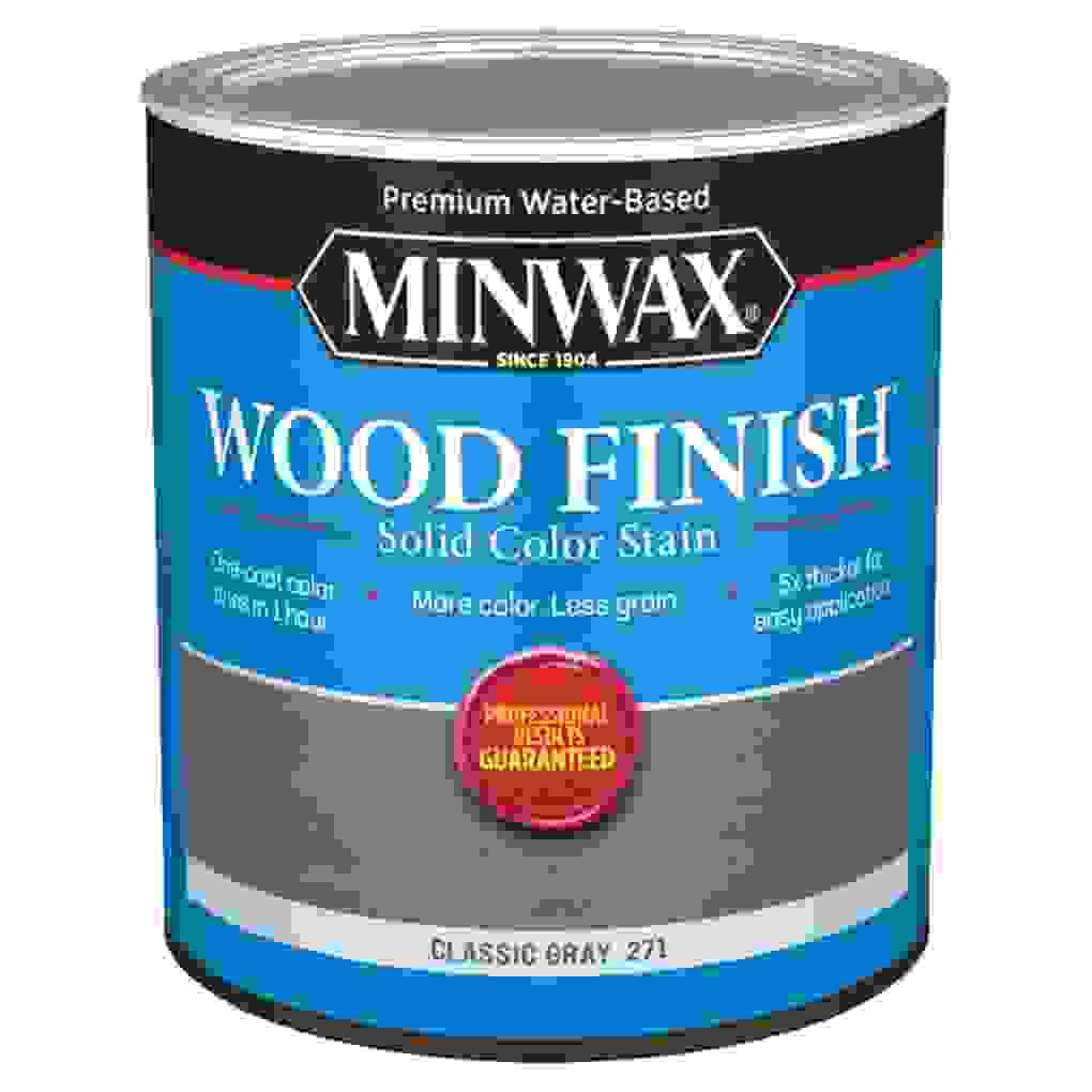 Shop Minwax Wood Finish Solid Color Stain (946 ml, Classic Gray 271